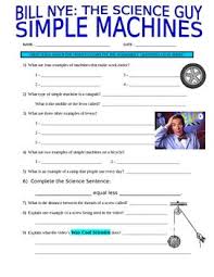 Note Video Is Needed For Completion Of This Product Please Make Sure You Have Access To The Video Prior To Your Purchas Science Guy Bill Nye Simple Machines