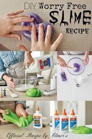 Diy Kid S Worry Free Slime Recipe Elmer S Official Slime Recipe Slime For Kids Diy Slime Recipe Free Slime