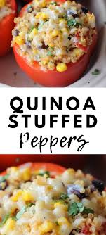 Quinoa Stuffed Peppers Recipe Gluten Free Vegetarian Wendy Polisi Recipe Quinoa Stuffed Peppers Stuffed Peppers Peppers Recipes