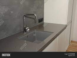 Black modern black tiles for kitchen sink. Black Kitchen Sink Tap Image Photo Free Trial Bigstock