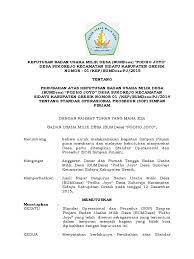 Hasil pilkada pekalongan 2020 di desa wonopringgo. Standar Operasional Dan Prosedur Sop Bumdes