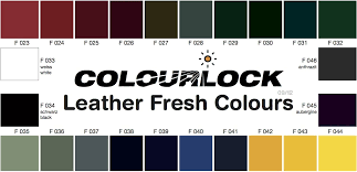 Free Colour Chart Colourlock Leather Dye And Repair