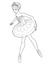 This barbie coloring pages will helps kids to focus while developing creativity, motor skills and color recognition. Barbie Ballerina Coloring Pages Novocom Top