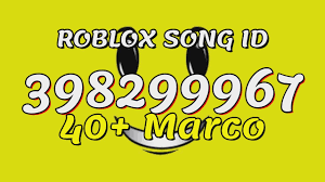 Audio ids are used when creating sound objects. 40 Marco Roblox Song Ids Codes Youtube