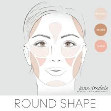 A Makeup Guide On How To Apply Highlighter Bronzer And Blush To A Round Shaped Face Highlighter And Bronzer Contour Makeup Makeup Guide