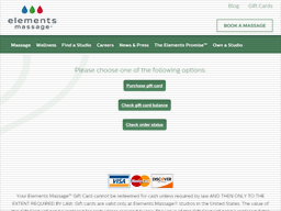 Up to the date of activation or the first purchase elements massage gift card is not active. Massage Therapy Gift Card Balance Check Balance Enquiry Links Reviews Contact Social Terms And More Gcb Today
