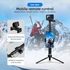 TELESIN 0.9M Aluminum Alloy Selfie Stick Monopod Tripod for GoPro Hero 11  10 9 8 7 6 5 Insta360 DJI OSMO Action for Smart Phone