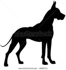 Stock Photo Great Dane Silhouette 46687111 Jpg 442 470 Dog Silhouette Great Dane Animal Silhouette
