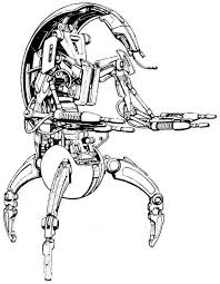 Destroyer Droids Tradefederation Star Wars Drawings Star Wars Coloring Book Star Wars Droids
