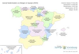 Spanje is officieel onderverdeeld in 17 autonome regio's en die bestaan uit 50 provincies. Hoeveel Nederlanders En Belgen Wonen In Spanje 2020