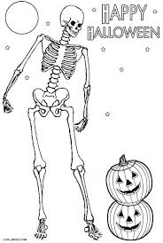 These coloring pages feature funny skeleton pictures such as a skeleton cut out to make decorations from skeleton pirate dancing skeleton and skeletons for halloween. Printable Skeleton Coloring Pages For Kids