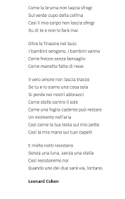 L Amore Per Leonard Cohen Leonard Cohen