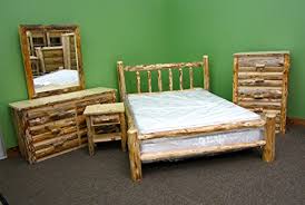 An attic bedroom is usually associated with romance because it's perfect to get some privacy. Midwest Log Furniture Rustic Log Bedroom Suite Twin 5pc Buy Online In Aruba At Aruba Desertcart Com Productid 55593550