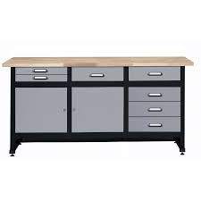 Etabli De Mecanicien Kupper 170 Cm Gris 7 Tiroirs Leroy Merlin Tiroir Etabli Etabli Kupper