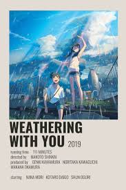 Discover 12 minimalist anime designs on dribbble. Weathering With You Poster By Cindy Anime Minimalist Poster Minimalist Anime Poster Minimalist Anime Posters