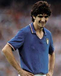 The stars of the two world cups in the 1980s gone so close to each other. Paolo Rossi