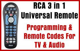 Open the smartcast app on your mobile device. Rca 3 In 1 Universal Remote Programming Remote Codes For Tv Audio Codes For Universal Remotes