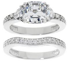 We did not find results for: Diamonique 2 90 Cttw Asscher Bridal Ring Set Platinum Clad Qvc Com