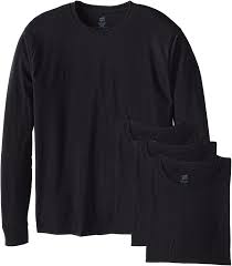 Check spelling or type a new query. Hanes Men S Essentials Long Sleeve T Shirt Value Pack 4 Pack Amazon Com