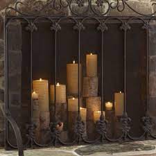 Electric candles for christmas have become very popular for the last decades as they do not only provide a charming and beautiful decoration to your house, but also avoid avoid the fire risk in any. 20 Simple Ways To Decorate A Fireplace Mantle With Flameless Candles