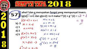 We did not find results for: Pembahasan Soal Sbmptn 2018 Tkpa Matematika Dasar No 57 Fungsi Invers Youtube
