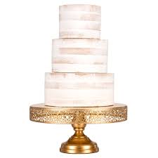 14'' metal gold round cake stand plate cupcake dessert bar wedding party i. Amalfi Decor 14 Inch Round Metal Wedding Cake Stand Rose Gold Stainless Steel Frame Walmart Com Walmart Com