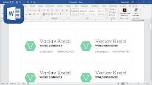 If networking is successful then they can call you back to reach out or. How To Create Business Cards In Microsoft Word Part 1 Tutorial Youtube