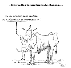 Il faut degraisser le mammouth. Claude Allegre Ma Muse Refondationecole Dessin De Presse Dessin Musee