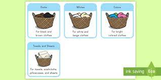 Laundry Sorting Picture Cards Teacher Made