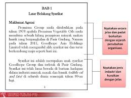 Latar belakang merupakan suatu penjelasan dengan bentuk uraian beberapa paragraf yang memiliki alasan mengapa karya tulis tersebut dibuat. Format Laporan Akhir Latihan Industri Dce4901 Pjj Dr Ppt Download