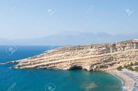 Today it is still fabulous to discover matala beach. Panoramic View Of Matala Caves And Matala Beach On Crete Greece Stock Photo Picture And Royalty Free Image Image 31417291