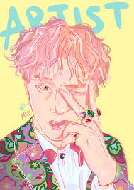 Taehyung fanart jimin fanart kpop fanart bts jimin bts bangtan boy v chibi yoonmin fanart kpop drawings fan art. Magazine Cover Bts Fanart Kim Taehyung On Behance