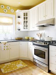 10 Kitchen Decor Ideas For Your Mobile Home Rental Home Kitchens Yellow Kitchen Kitchen Design