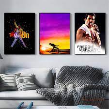 Freddie Mercury Rock N Roll Art Wall Pictures Posters Prints Canvas Art Unframed Paintings Decoration Modern Home Decor Cuadros Painting Calligraphy Alie Rock N Roll Art Poster Prints Picture Wall