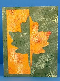 I wanted to share a card, gift wrapping and table setting ideas with you today. How To Make Leaf Silhouette Cards Tutorial Greeting Card Class Span Class W3 Hide Medium W3 Hide Small Tutorials Span Aunt Annie S Crafts