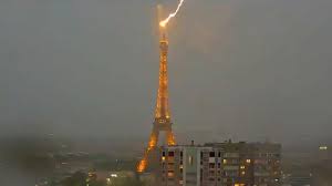 During the 1890s and 1900s. Spectacular Images Of Lightning Striking The Eiffel Tower Abc News
