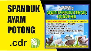 Cek dulu 5 contoh spanduk ayam geprek ini! Spanduk Banner Ayam Potong Cdr Youtube