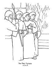 Glue on red, yellow, and. Shadrach Meshach Abednego Coloring Page Sunday Schoo