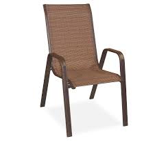 Wilson Fisher Brentwood Brown Sling Stacking Chair Big Lots Chair Patio Chairs Stacking Chairs