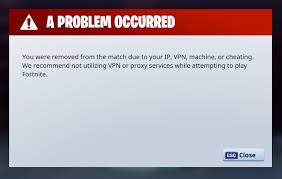 I am still awaiting r* giving me a proper answer and to consider my stats as evidence i have not modded/hacked the game. Solution To The Kick With Error Message You Were Removed From The Match Due To Your Ip Vpn Machine Or Cheating Fortnitebr