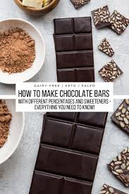 Cakes made with cocoa and cakes made with chocolate can differ remarkably in flavor and texture. How To Make Dark Chocolate Bars Homemade Chocolate Bars Chocolate Bar Recipe Paleo Chocolate Bar