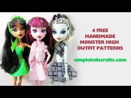 How To Make Handmade Clothing For Your Monster High Doll Monster High Clothes Monster High Doll Clothes Monster High