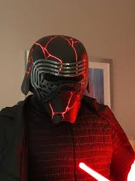 Kylo Ren Rise Of Skywalker Finished Helmet Updated Face Plates Etsy Kylo Ren Helmet Kylo Ren Kylo Ren Cosplay