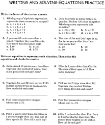 Worksheet Writing Algebraic Equations Google Search Algebraic Expressions Algebra Equations Writing Equations