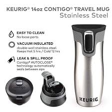 4, 6, 8, 10, and 12 ounces. Keurig K Elite Coffee Maker Single Serve K Cup Pod Coffee Brewer Brushed Silver With Keurig 14 Oz Contigo Autoseal Travel Mug And My K Cup Universal Reusable Ground Coffee Filter Pricepulse