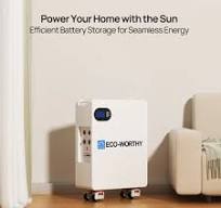 ECO-WORTHY 51.2V 280Ah LiFePO4 Floor Standing Battery with 4 Footmaster  Nylon Wheels for Off-grid Home Energy Storage