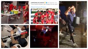 Maluma canta hawái en vivo tras la polémica con natalia barulich y neymar. Neymar Maluma El Dipy Y El Troleo Del Bayern En La Celebracion De La Champions Marca Com