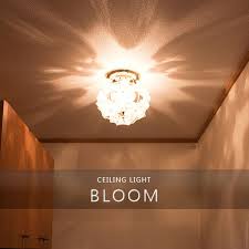 楽天市場 シーリングライト 1灯 ブルームプチシーリングライト bloom petitceilinglight キシマ kishima 照明器具 シャンデリア 天井照明 花柄 プルメリア 玄関 内玄関 階段 トイレ おしゃれ かわいい アンティーク 居間用 ライト 電気 リビング用 インテリア 子供部屋