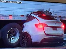 News and video search results. Tesla Model Y Crash In Detroit Likely Caused By Reckless Driving Not Autopilot Police