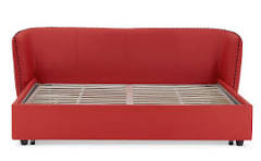 Vitali Microfiber Leather Bed - Red